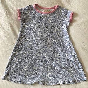 The Beaufort Bonnet Company Polly Play dress 4T, VGUC. Wilmington Waves pattern